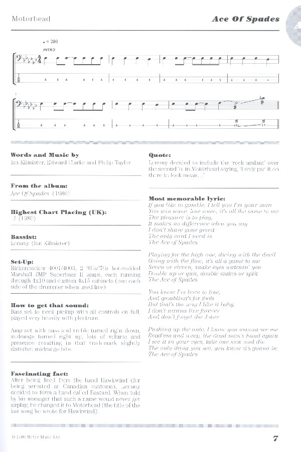 The Rifftionary: for bass/tab