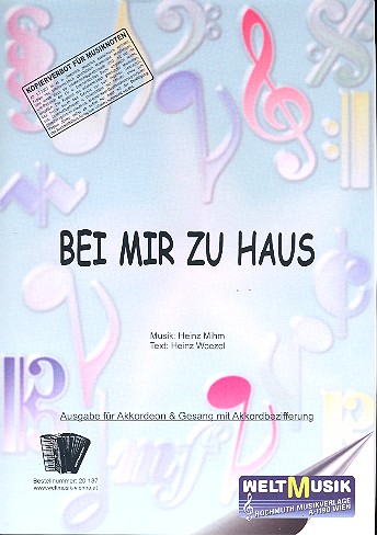 Bei mir zu Haus: für Akkordeon