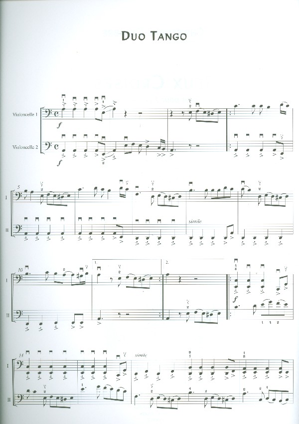 Jeux croisés pour 2 et 3 violoncelles