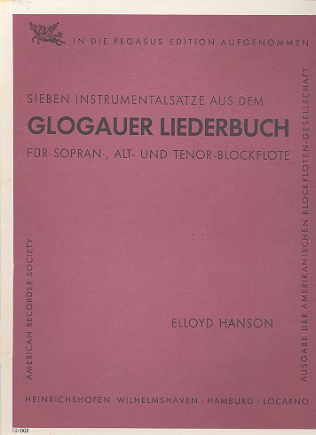 Glogauer Liederbuch (Auswahl)