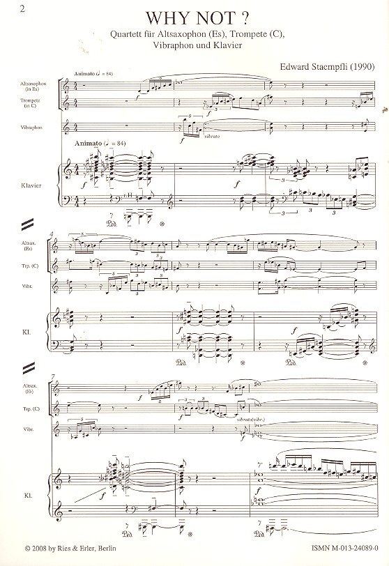 Why not für Altsaxophon, Trompete