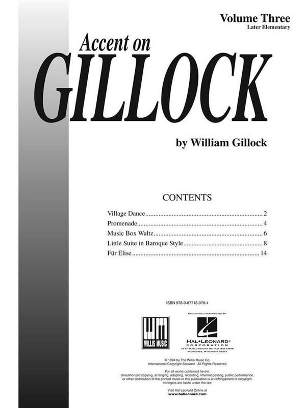 Accent on Gillock vol.3