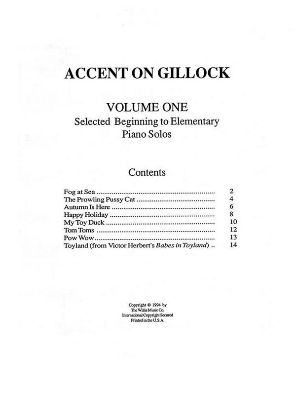 Accent on Gillock vol.1