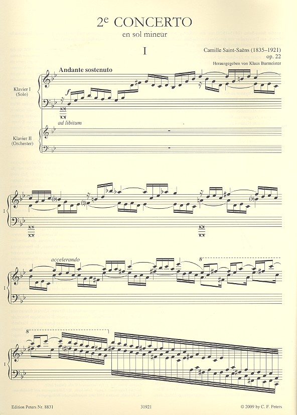 Konzert g-Moll Nr.2 op.22 für Klavier und Orchester