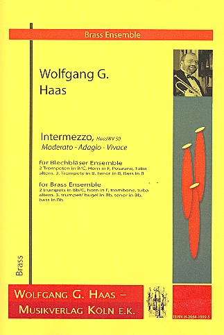 Intermezzo HaasWV50 für 2 Trompeten,