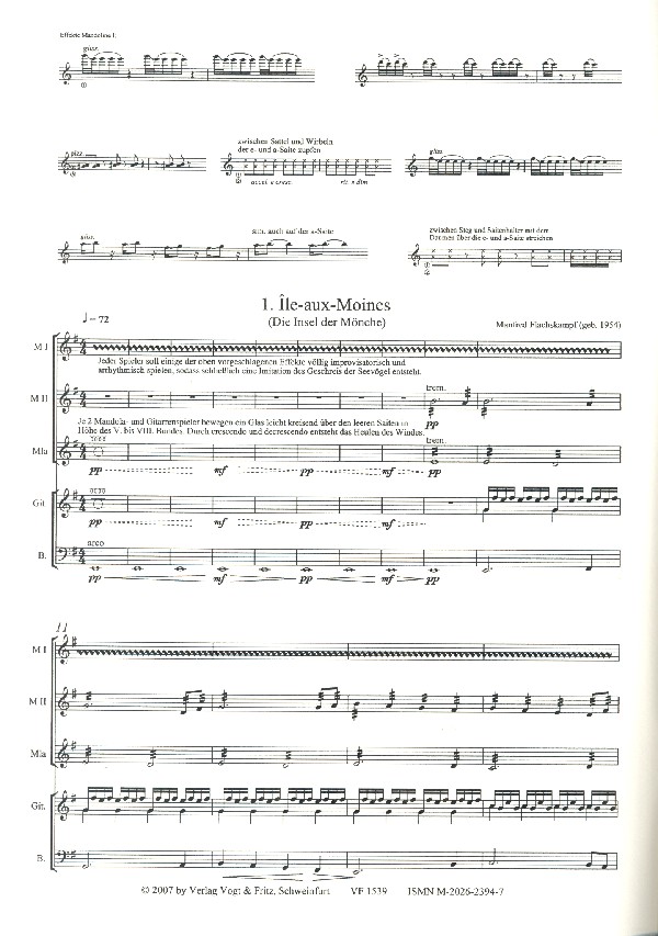 Bretonische Suite für Zupforchester