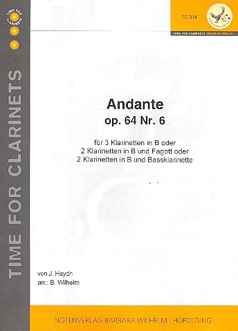 Andante op64,6 für 3 Klarinetten (2 Klarinetten