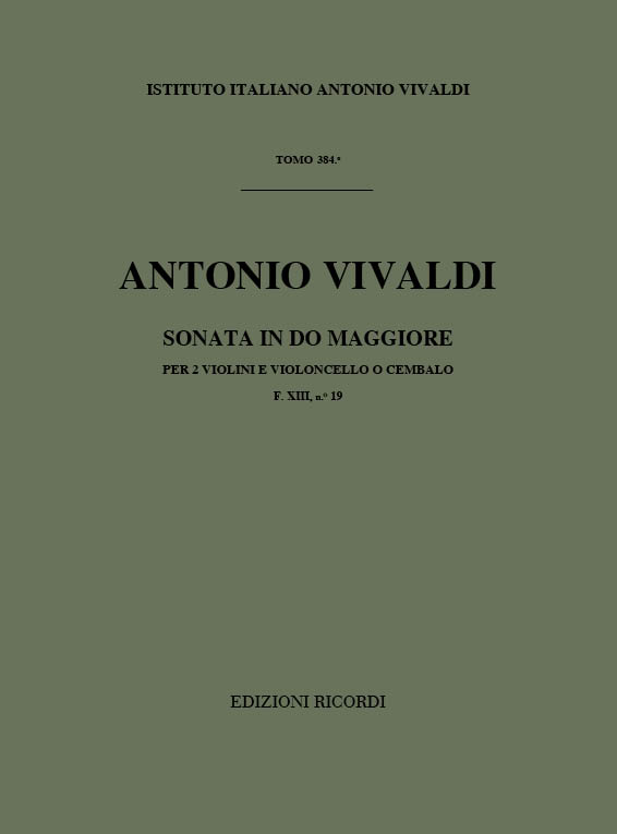 Sonate C-Dur F.XIII,19 für 2 Violinen
