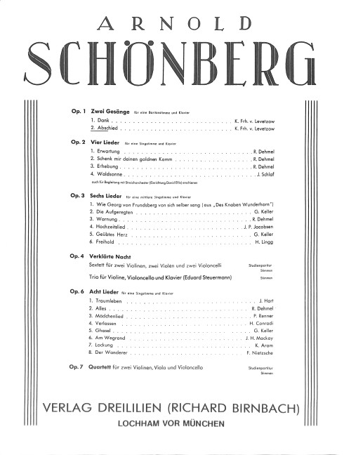 Abschied op.1,2