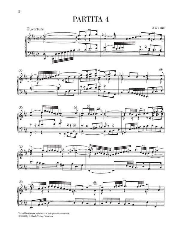 Partiten Nr.4-6 BWV828-830