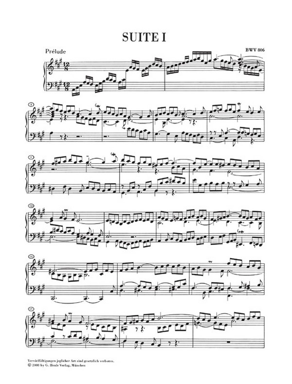 Englische Suiten Nr.1-3 BWV806-808