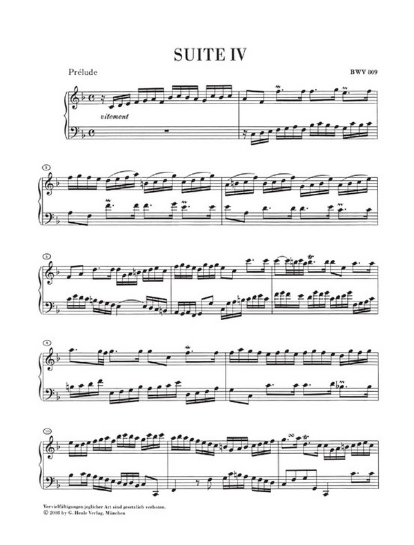 Englische Suiten Nr.4-6 BWV809-811