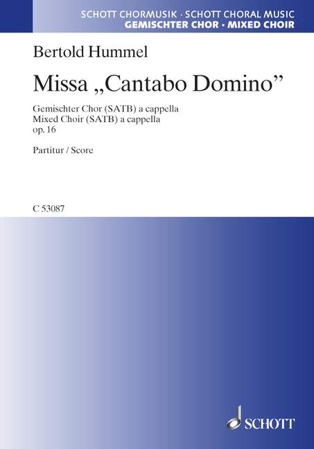 Missa Cantabo Domino op.16