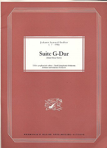 Suite G-Dur für Kammerorchester