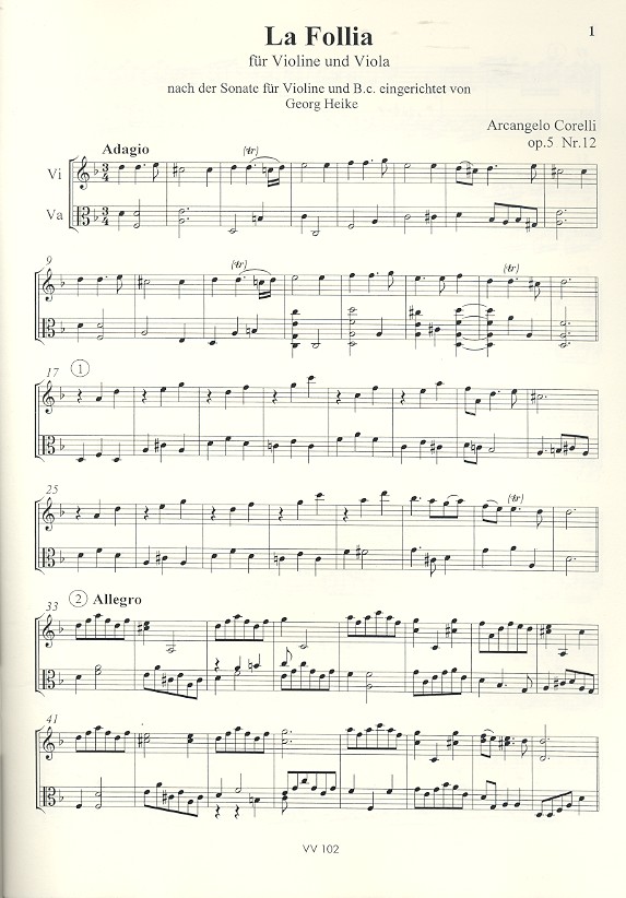 Sonate op.5,12 'La Follia'