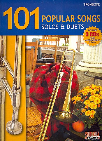 101 popular Songs (+ 3 CD's): for 1-2 trombones