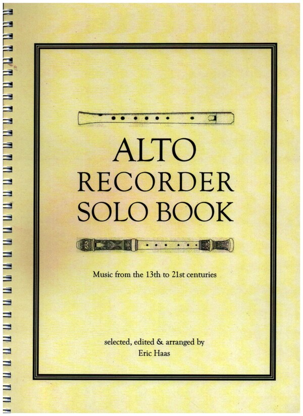 Alto Recorder Solo Book
