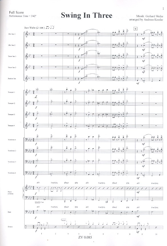 Swing In Three: für Big Band