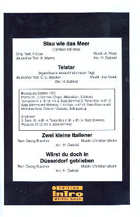 4 Schlager: für Salonorchester