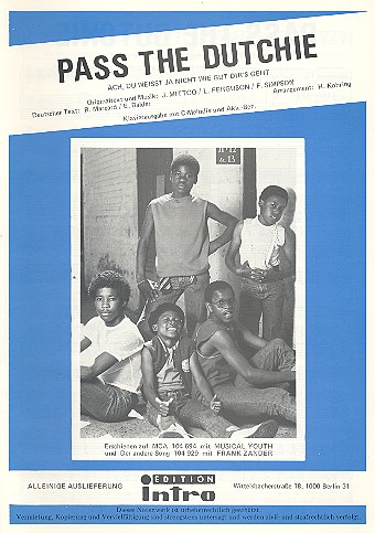 Pass the Dutchie: Einzelausgabe