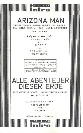 Arizona Man  und  Alle Abenteuer dieser Erde: