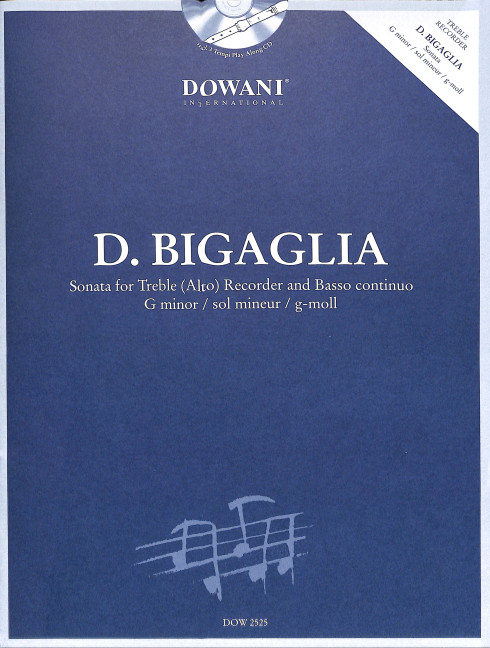 Sonate g-Moll (+CD) für Altblockflöte und Bc