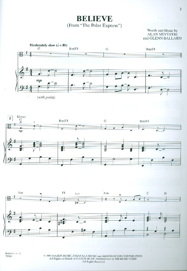 Easy popular Movie Instrumental Solos
