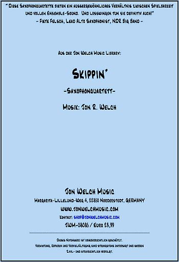 Skippin' für 4 Saxophone (AA(T)TBar)