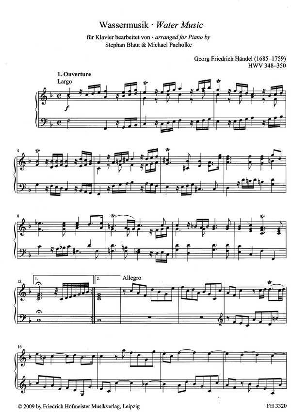 Wassermusik HWV348-HWV350