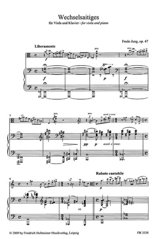 Wechselsaitiges op.47 für Viola und Klavier