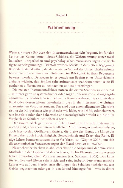 Musikpsychologie im Instrumentalunterricht - eine Einführung