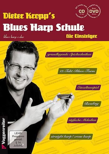 Kropp's Blues Harp Schule (+CD + DVD)