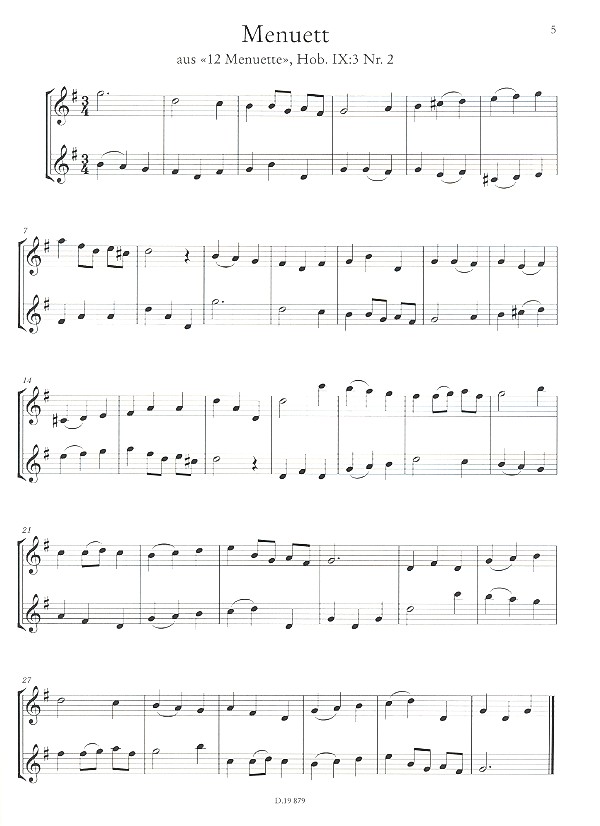 Tänze: für 2 Flöten