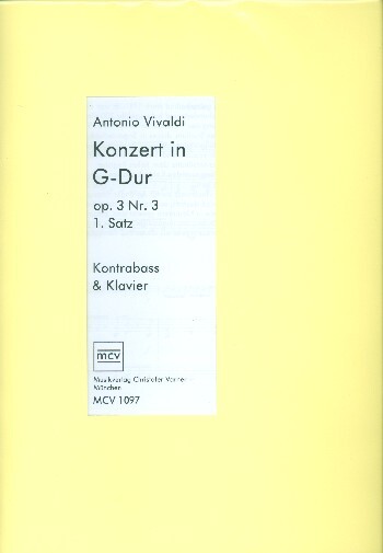 Konzert G-Dur op.3,3 Satz 1