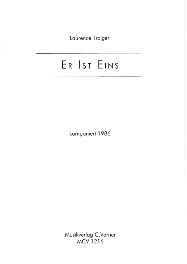 Er ist eins