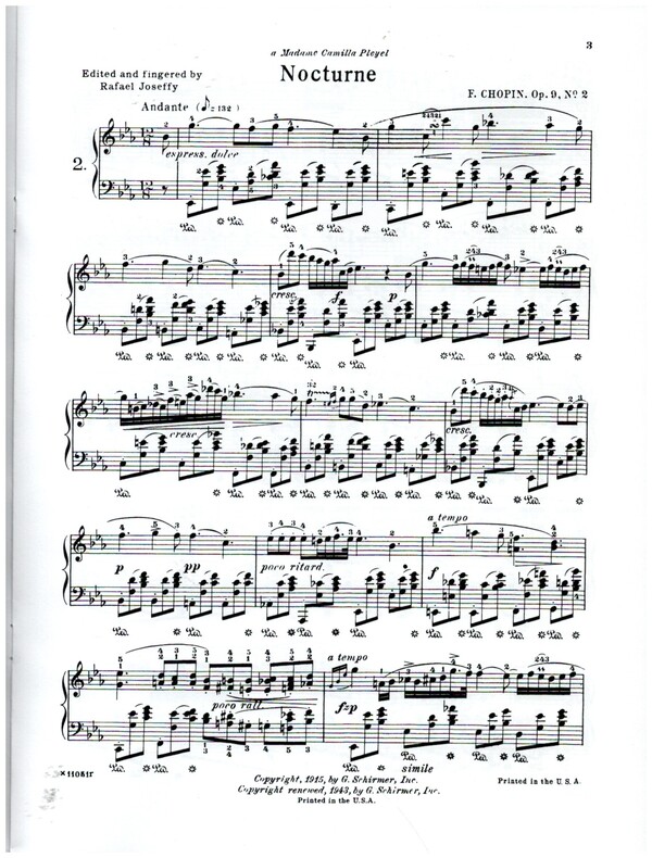 Nocturne Es-Dur op.9,2