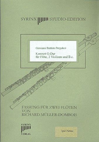 Konzert G-Dur  für Flöte, 2 Violinen und Bc