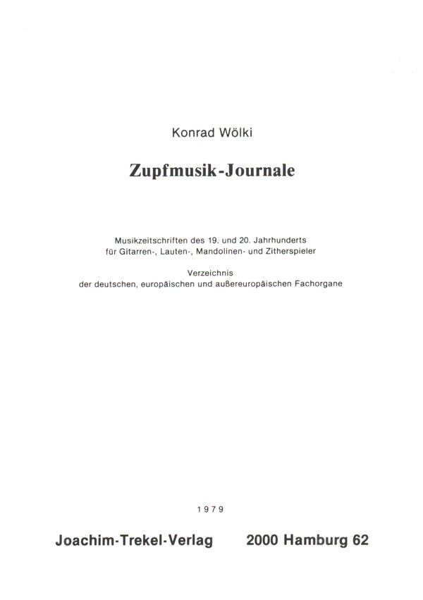 Zupfmusik-Journale