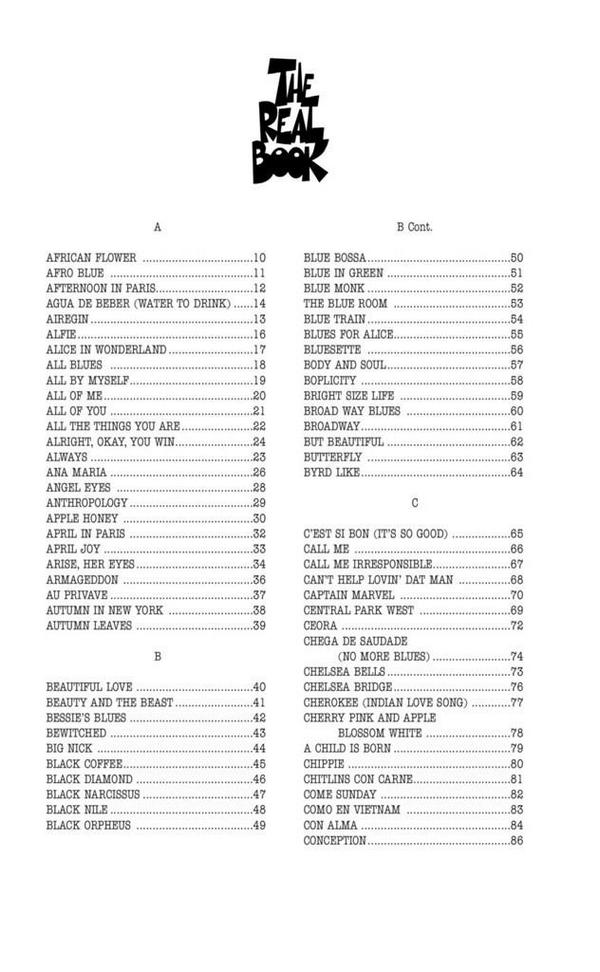 The Real Book vol.1 Mini Edition (Din A5):