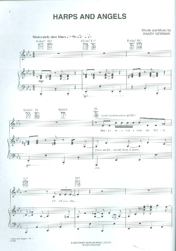 Randy Newman: Harps and Angels