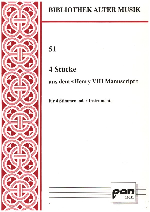 4 Stücke aus dem Henry VIII-Manusript