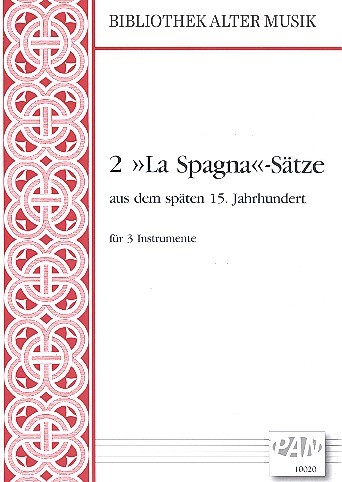 2 La Spagna-Sätze aus dem späten