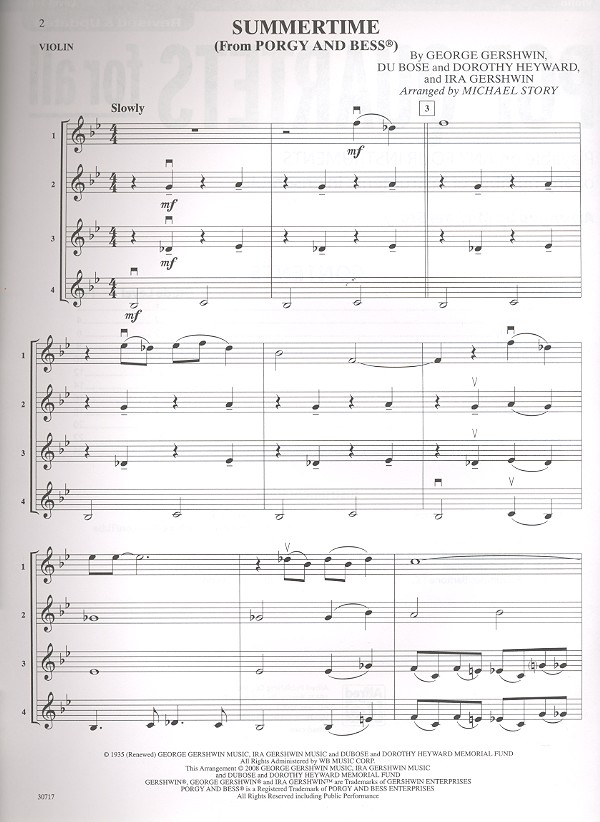 Pop Quartets for All: for 4 instruments