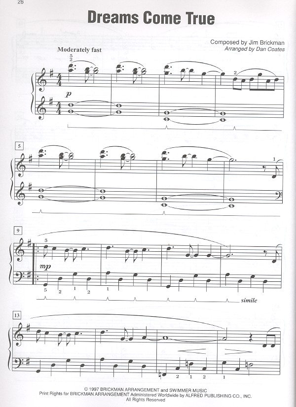 Simply Brickman: for easy piano