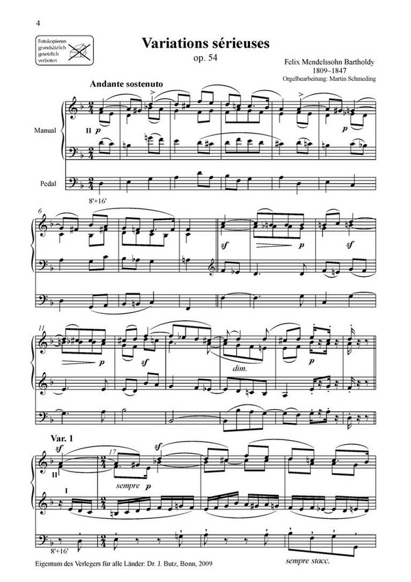 Variations sérieuses op.54