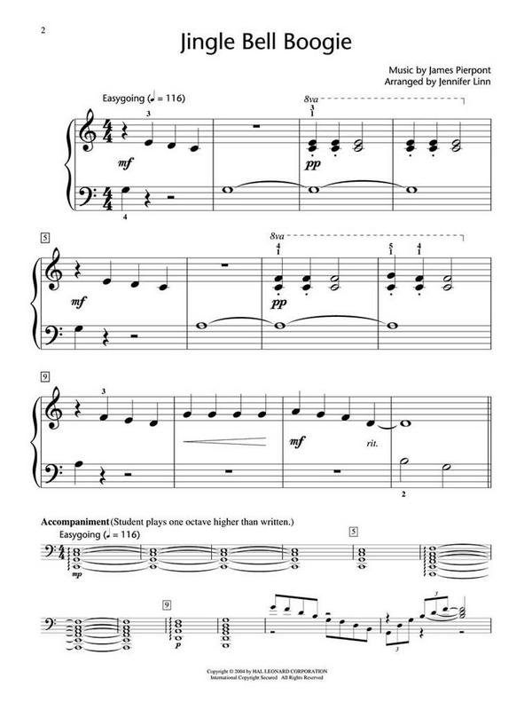 Jingle Bell Boogie: for easy piano