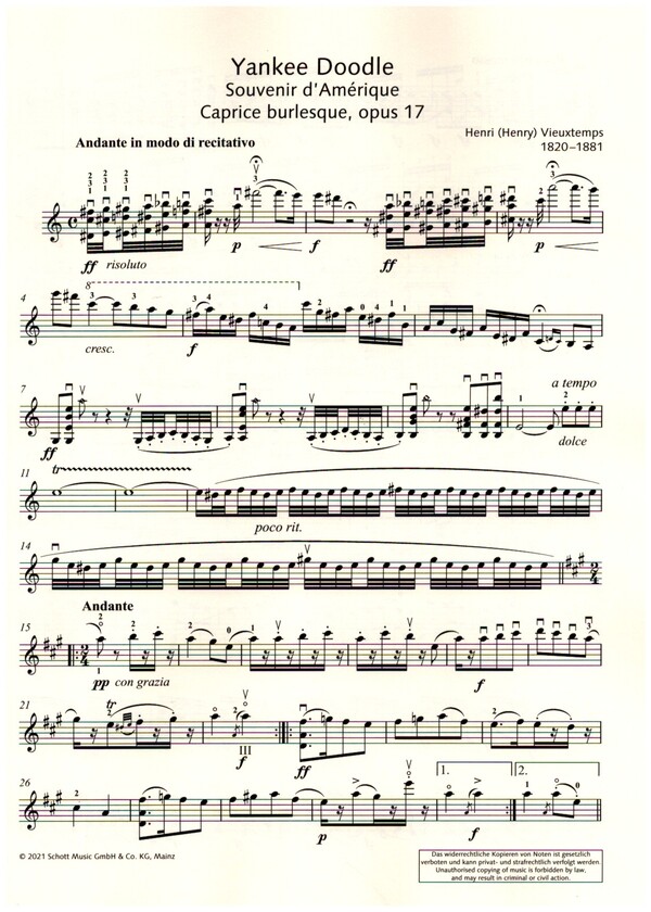 Henri Vieuxtemps Repertoire