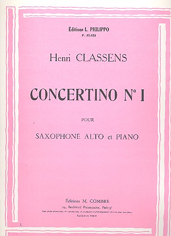 Concertino Nr.1 op.85,1 für Altsaxophon