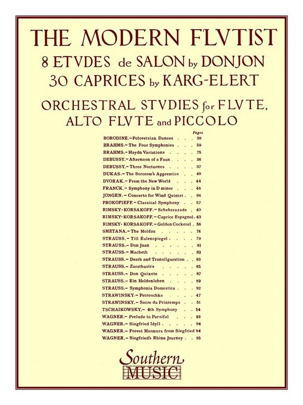 The Modern Flutist 8 etudes de