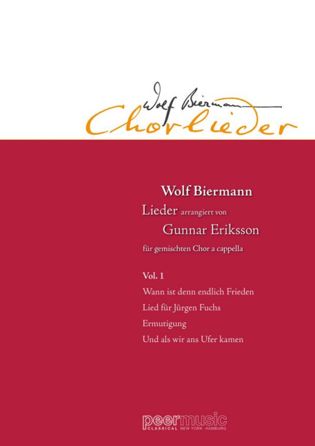 Wolf-Biermann-Chorlieder Band 1